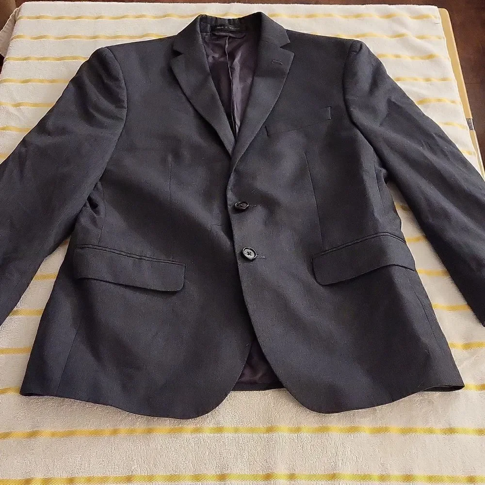 Lauren Ralph Lauren Gray Slimming Suit Jacket Size 36‎